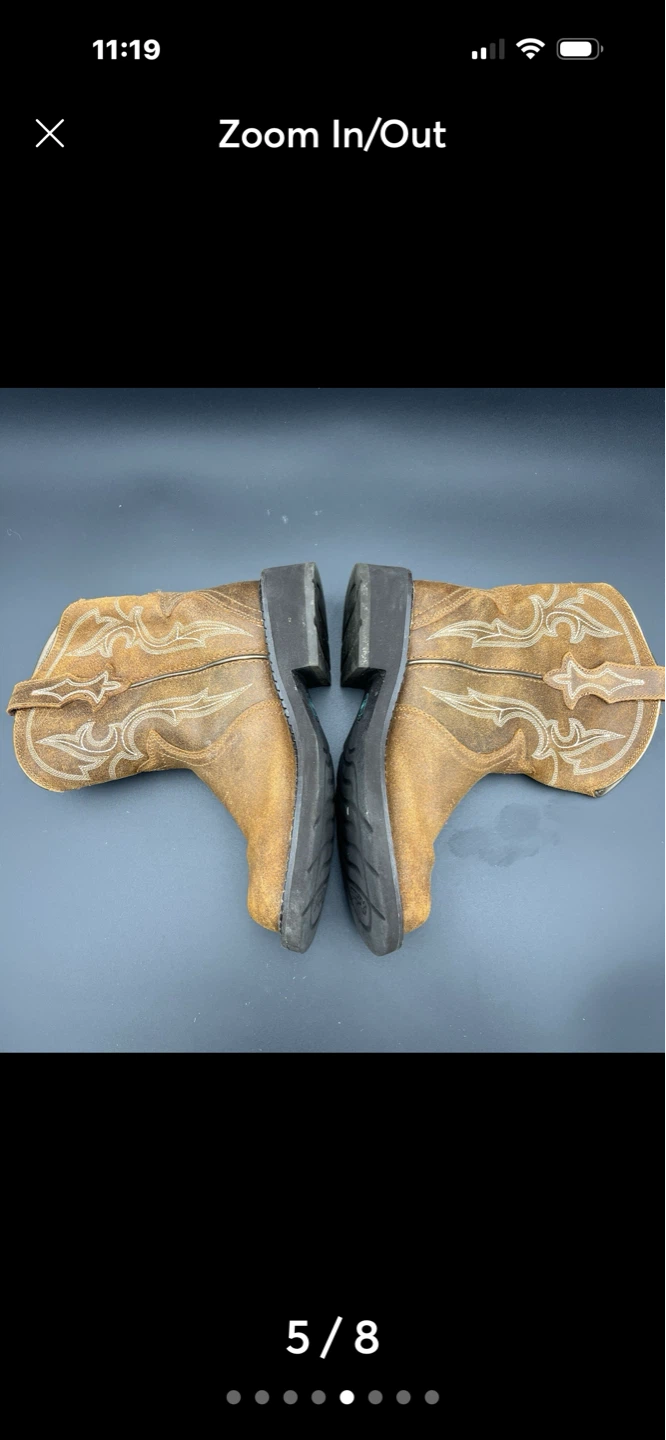 Ariat Kids Brown Suede Cowboy Boots - photo 2