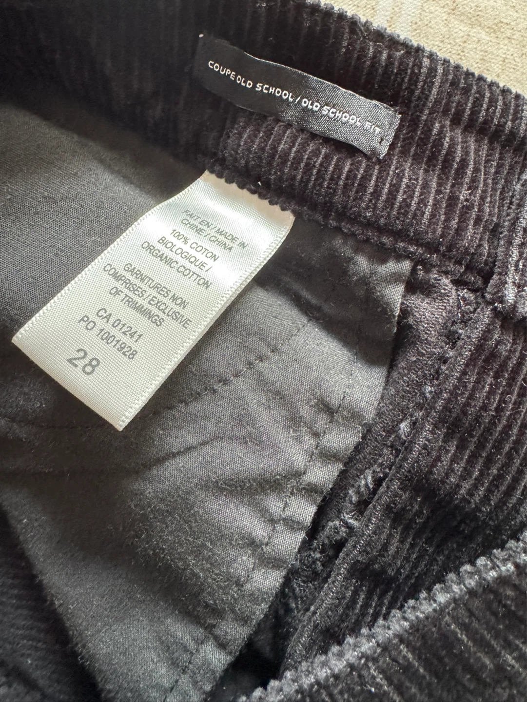 Twik & Co. Black Corduroy Pants - Size 28 - photo 4