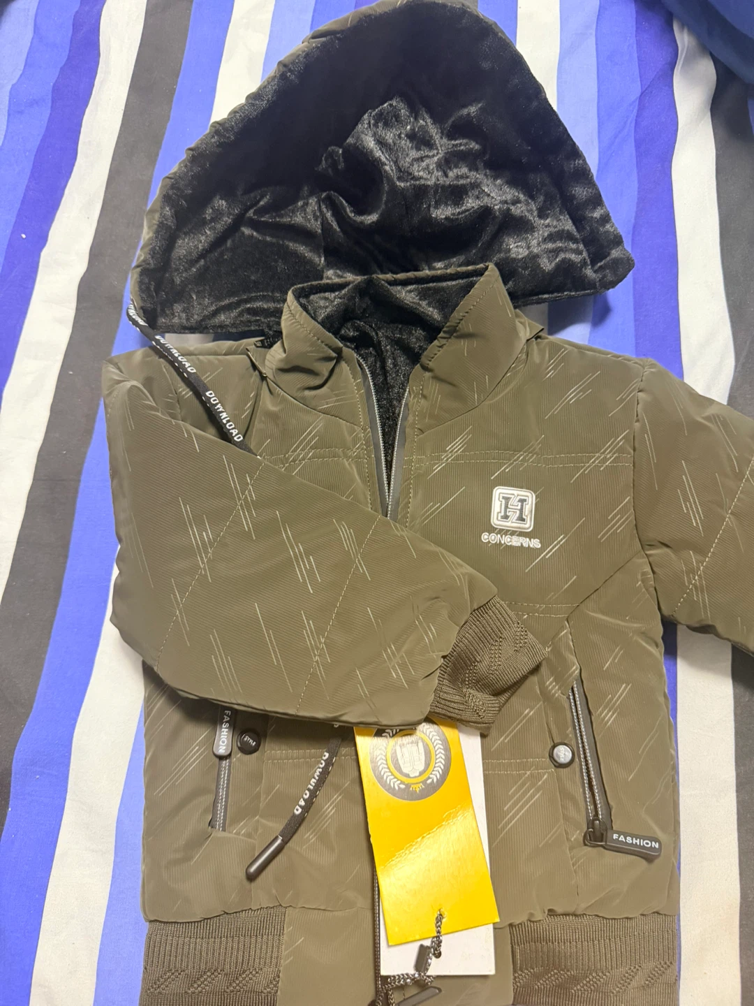 Kids' Hooded Jacket with Fur Lining - photo 2