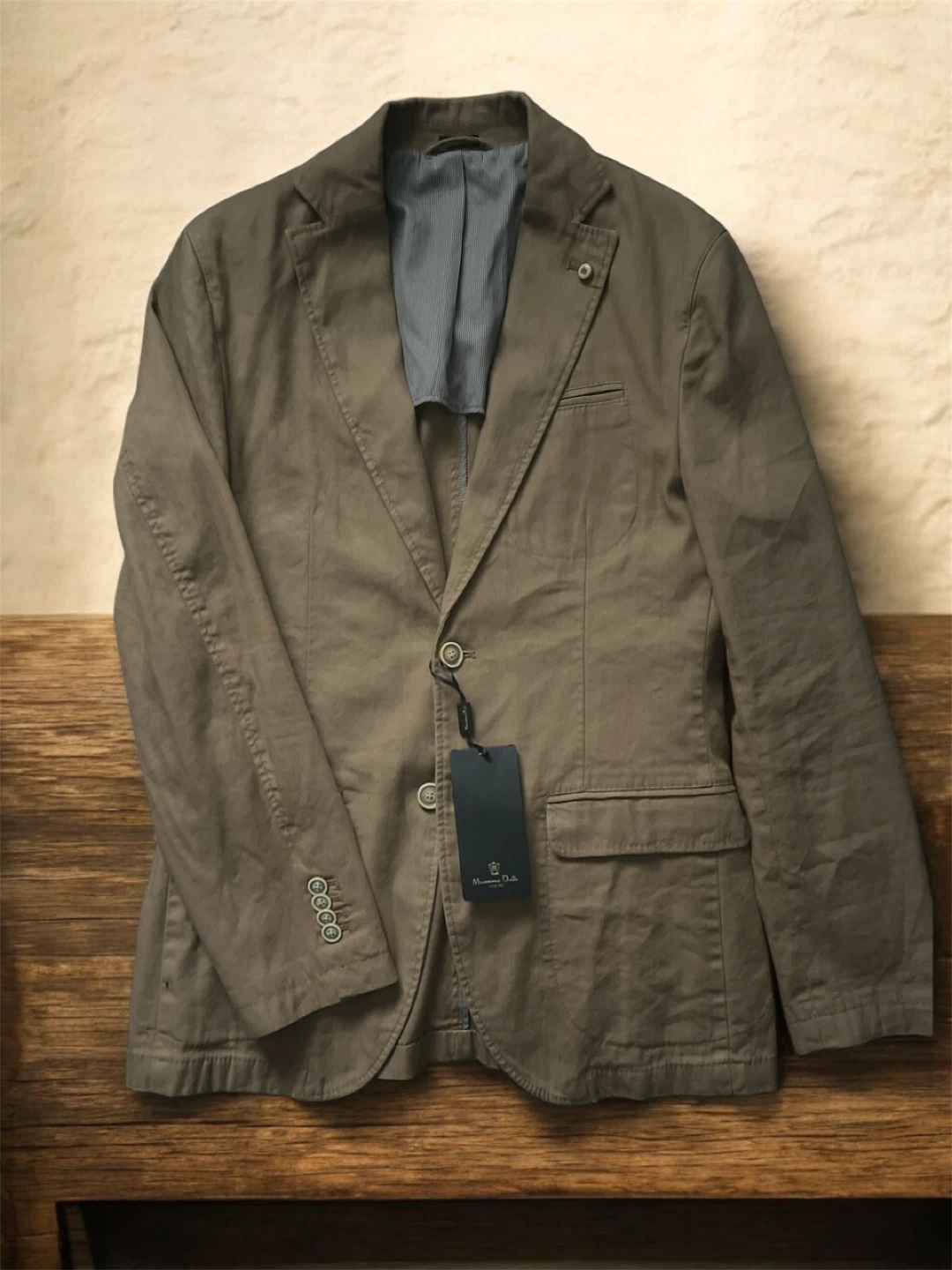 Massimo Dutti Men's Blazer Jacket - Brown - photo 4
