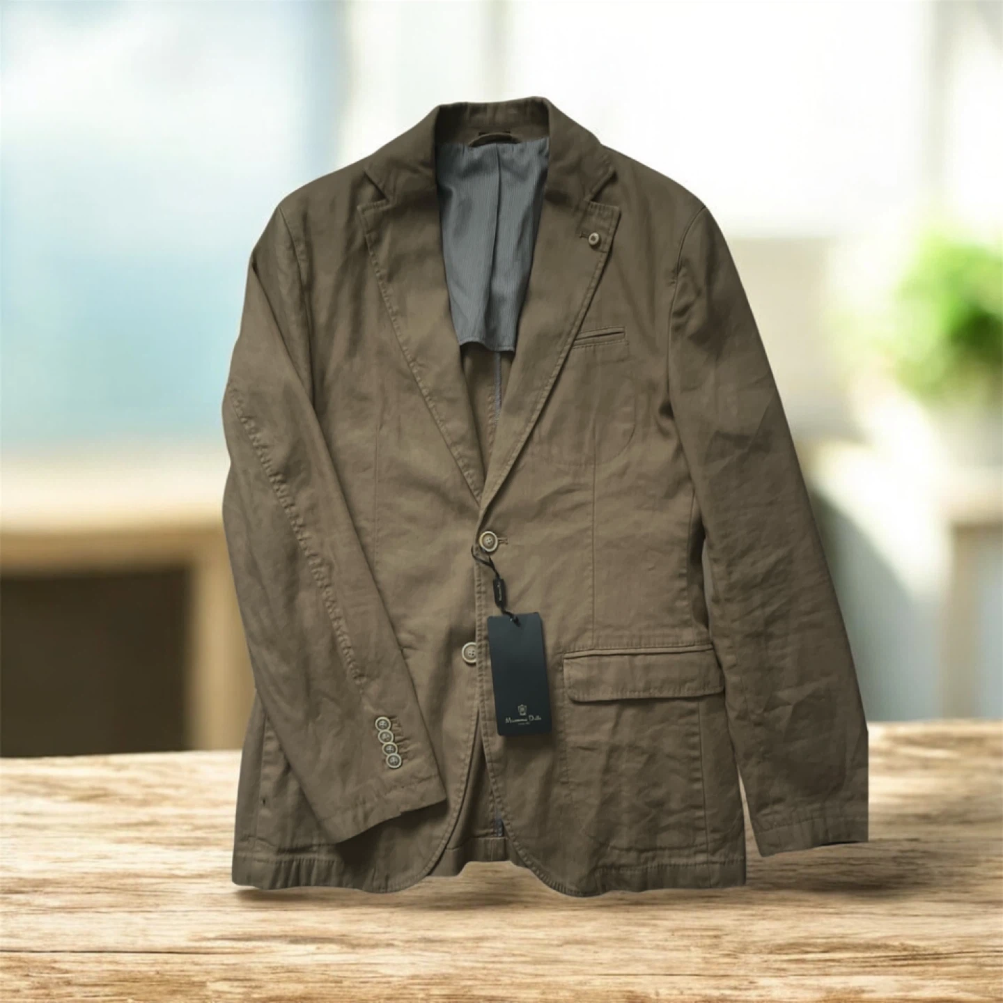 Massimo Dutti Men's Blazer Jacket - Brown - photo 2