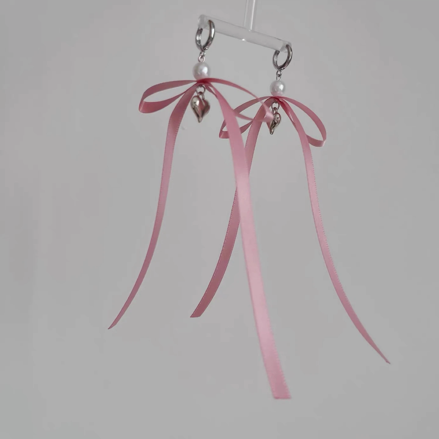Pink Ribbon Earrings