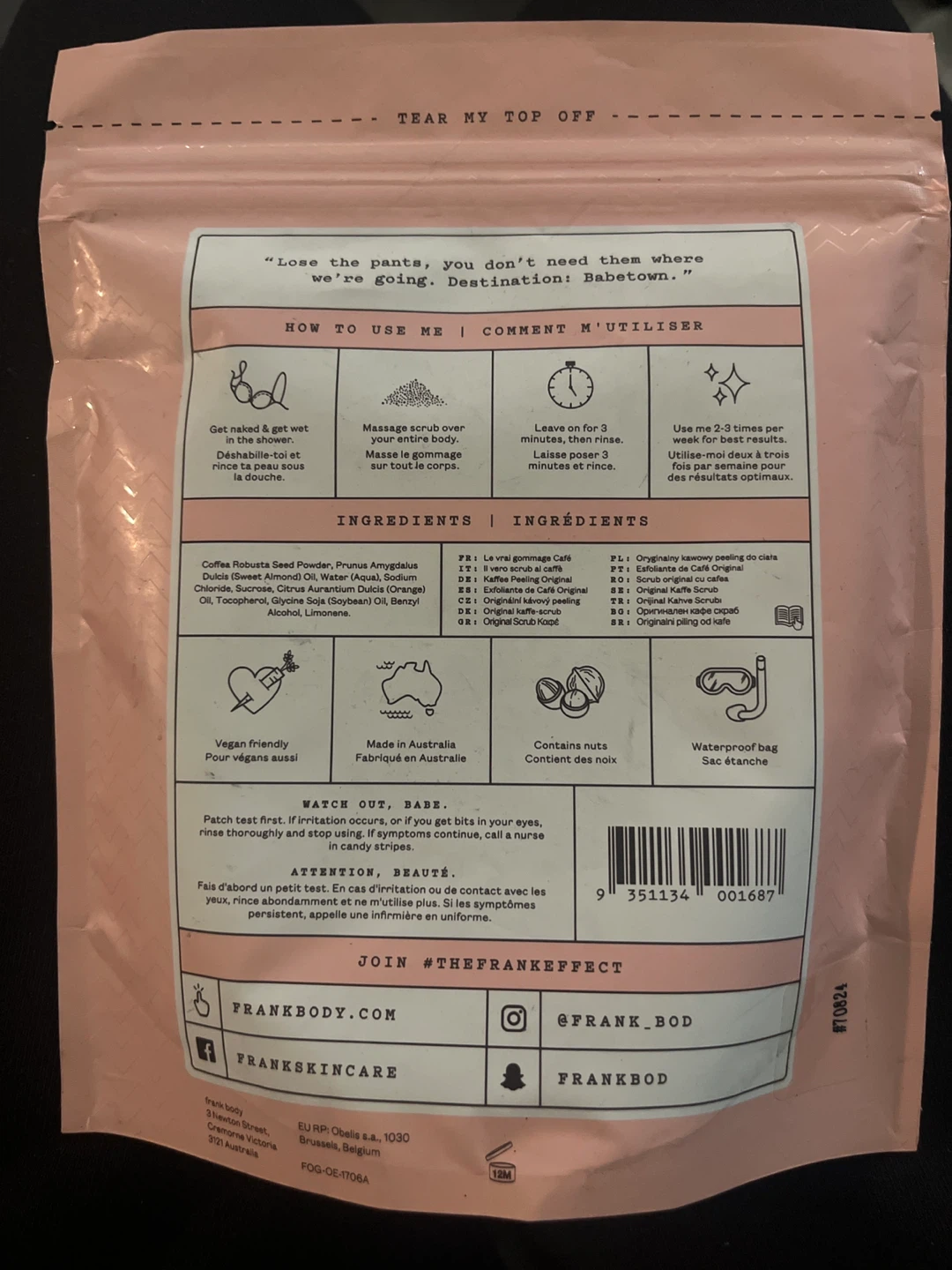 Frank Body Original Coffee Scrub 200g - photo 3