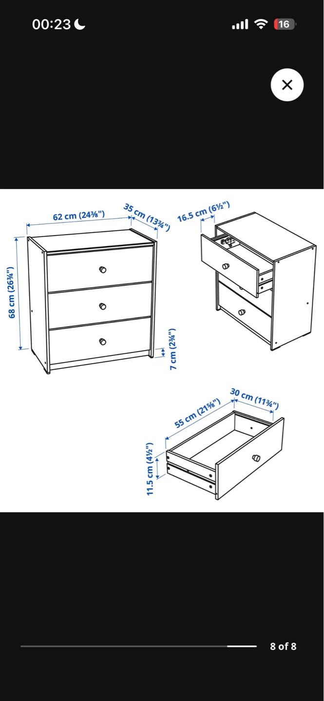 IKEA RAST 3- drawer chest - photo 5