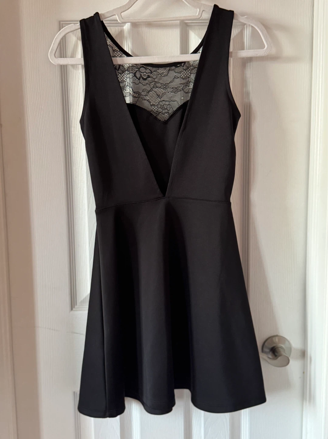 H&M Divided Black Lace Trim Dress - Size 4 - photo 2