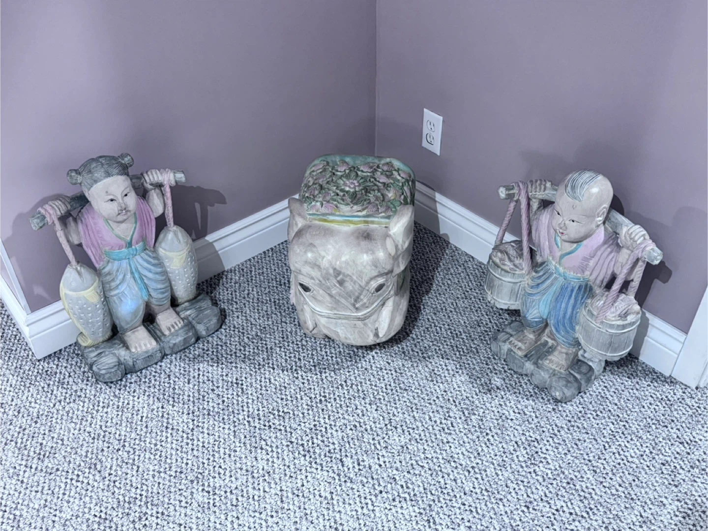 Vintage Asian Figurines  Set of 3 - photo 2