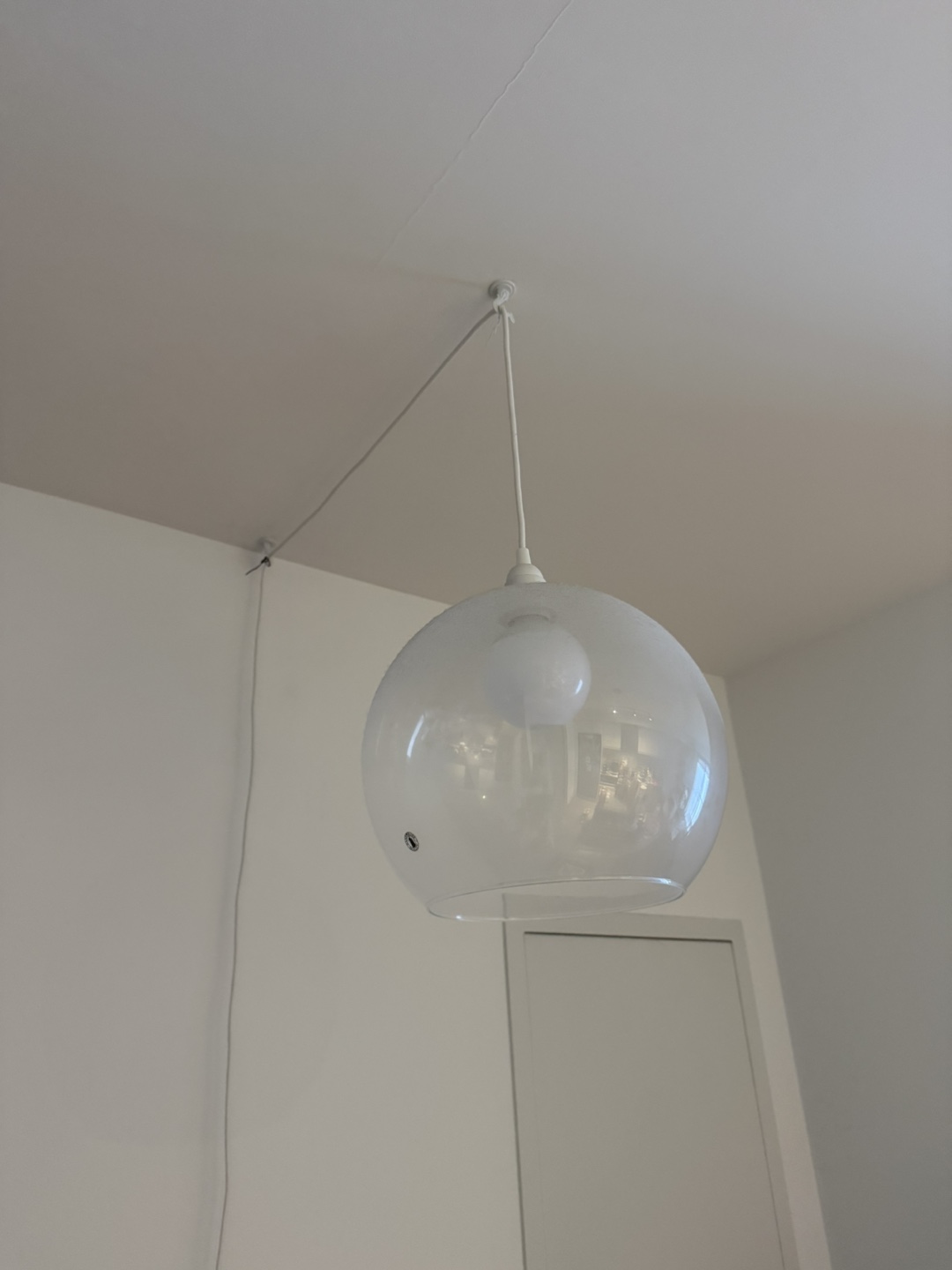 IKEA Clear Glass Globe Pendant Light - photo 4