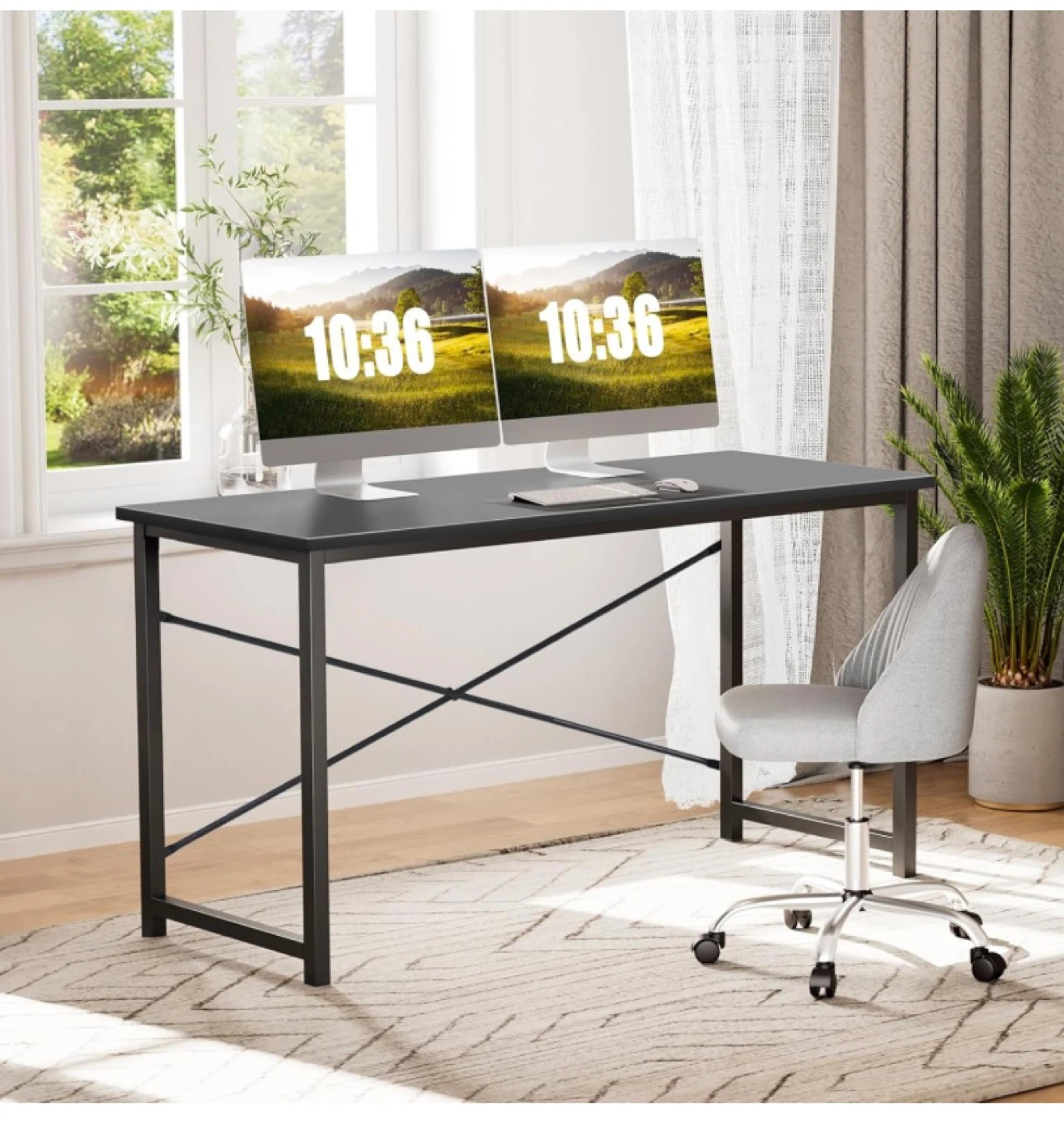 Black Computer Desk 100x60CM - photo 2