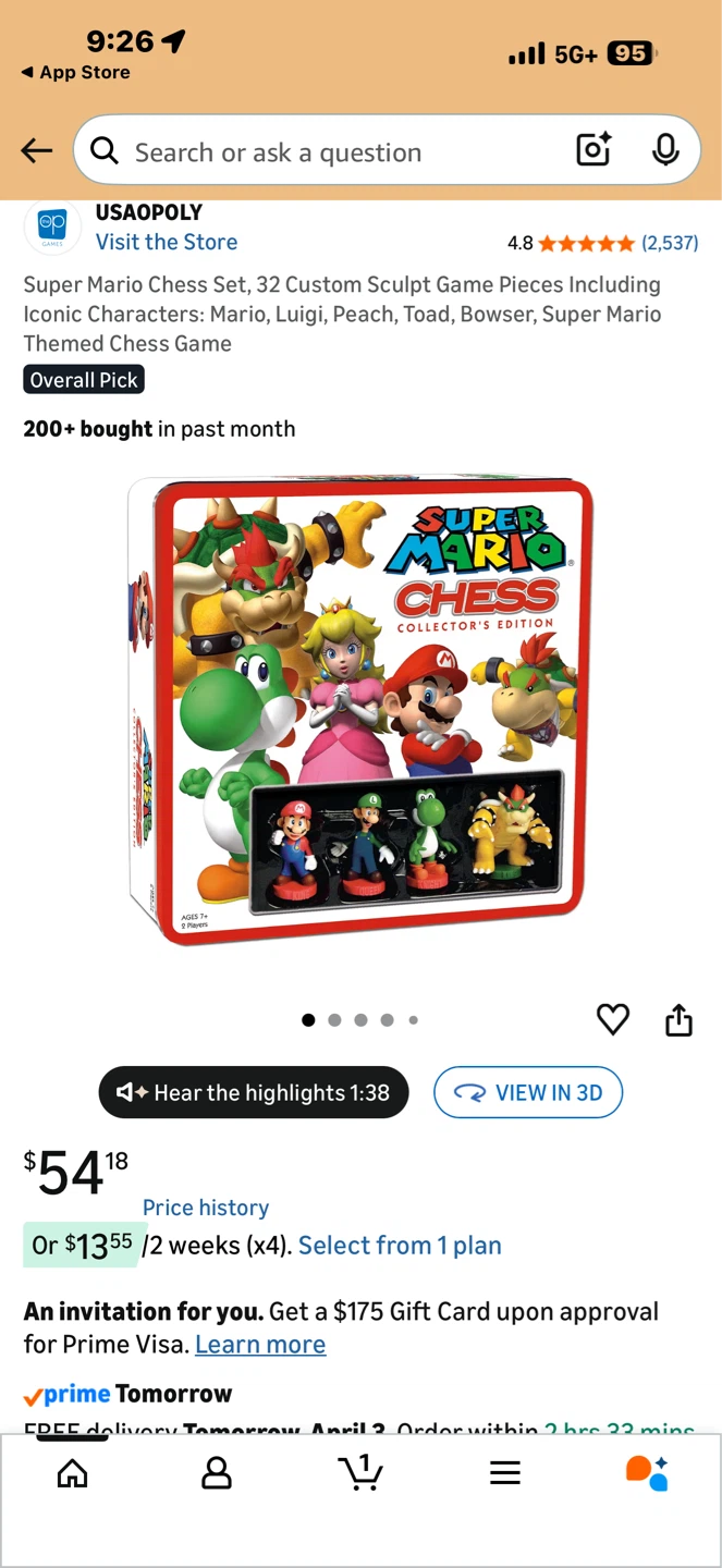 Super Mario Chess Collector's Edition - USAOPOLY