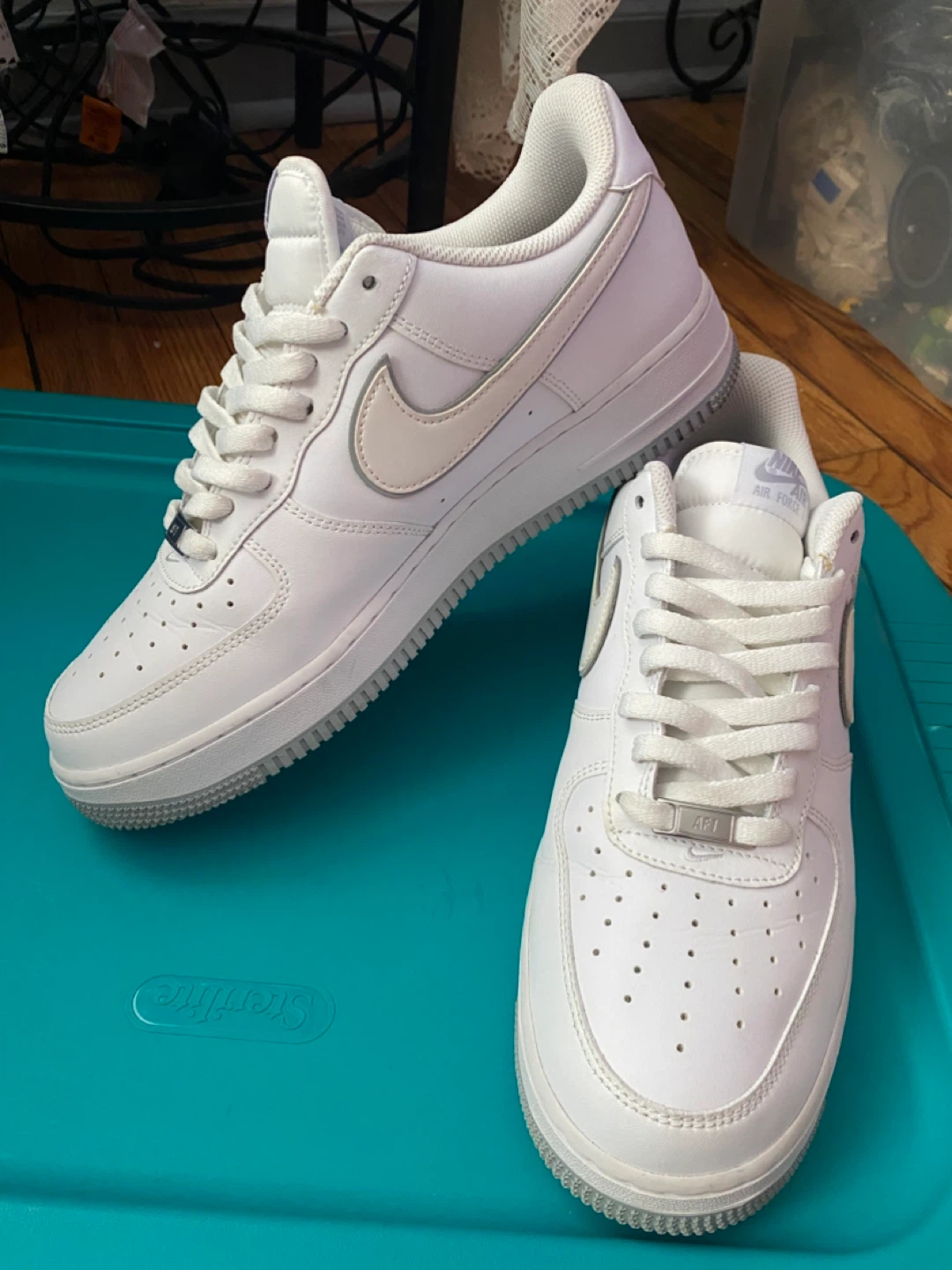 Nike Air Force 1 Low Grey & White Sneakers