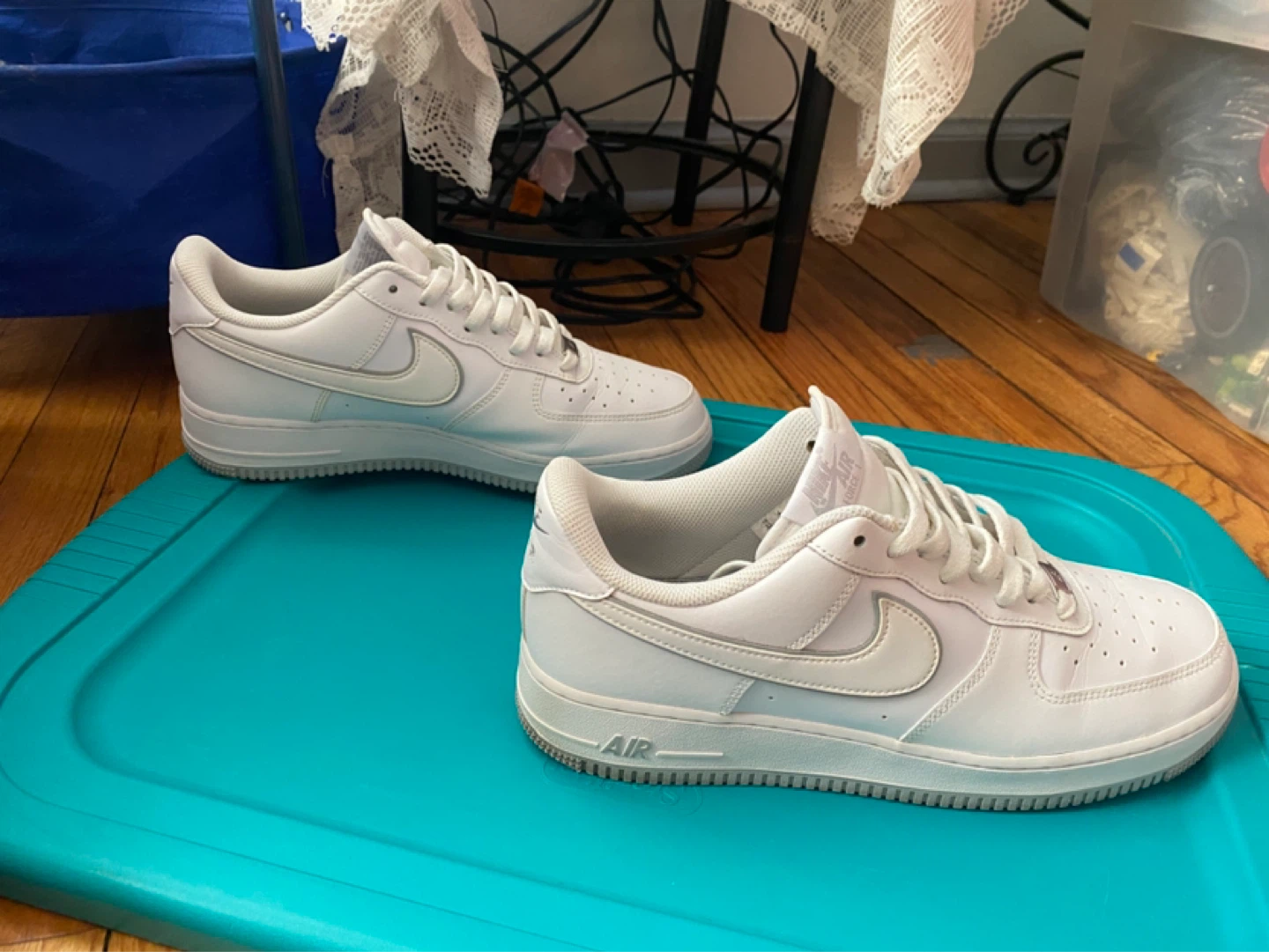 Nike Air Force 1 Low Grey & White Sneakers - photo 4