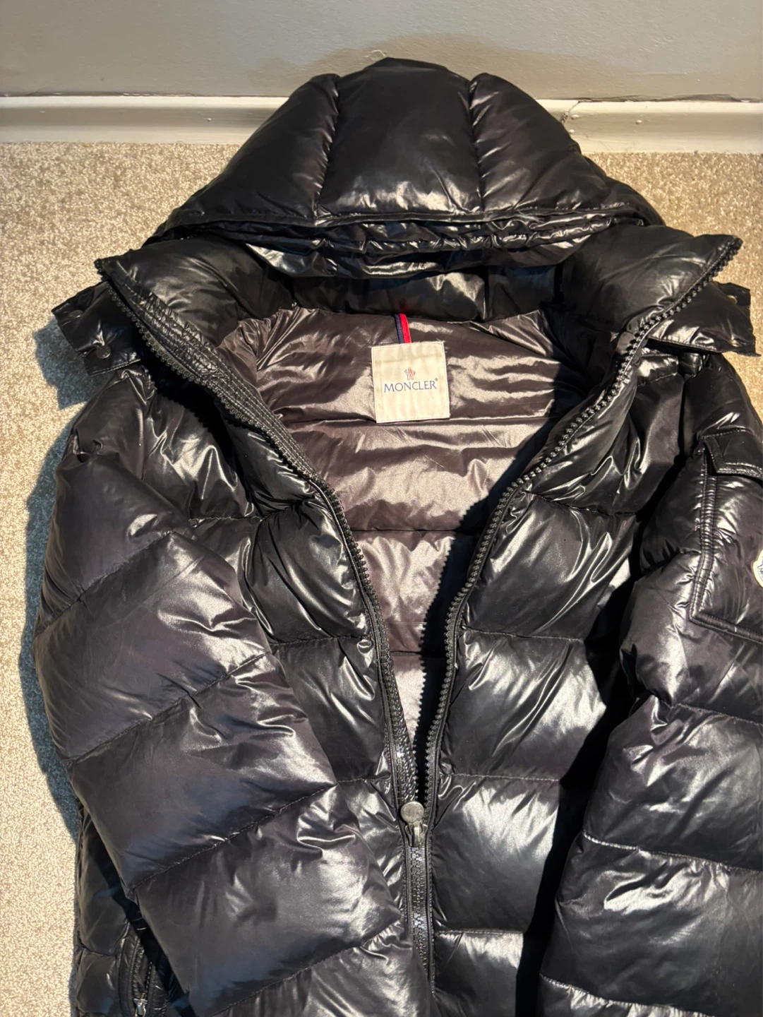 Moncler Black Down Puffer Jacket - photo 2