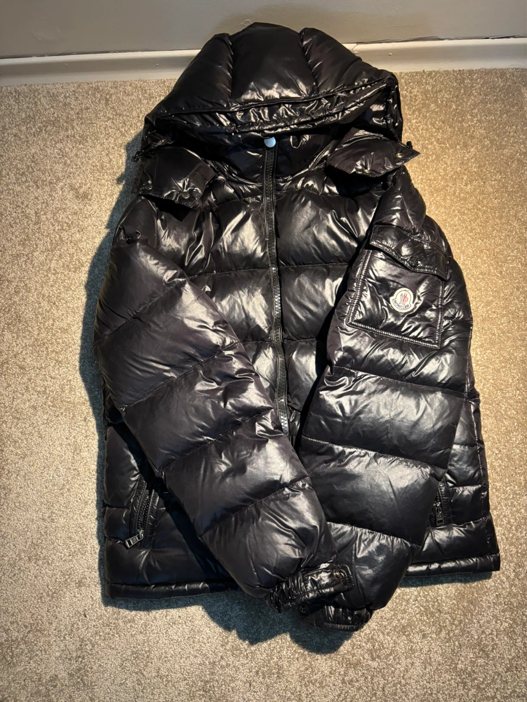 Moncler Black Down Puffer Jacket
