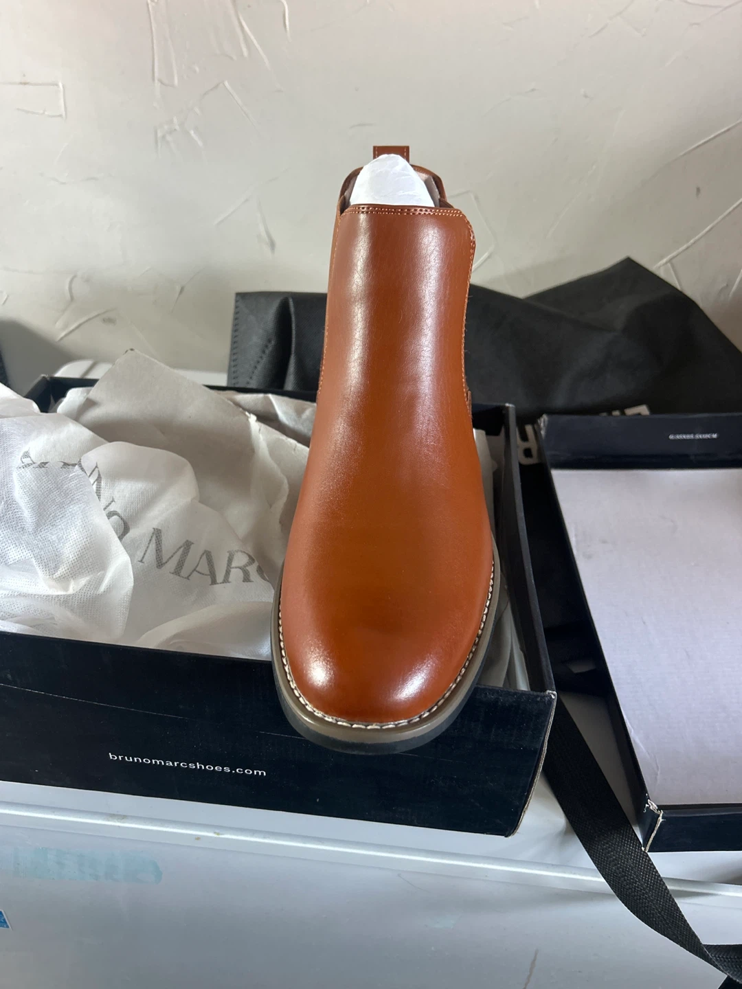 Bruno Marc Chelsea Boots - Tan