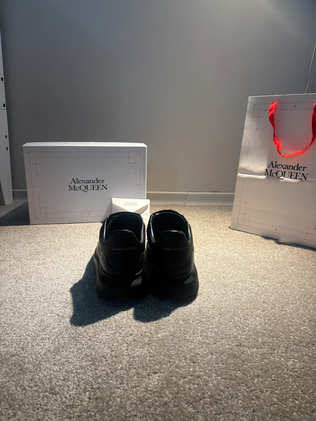 Alexander McQueen Black Leather Sneakers - photo 2