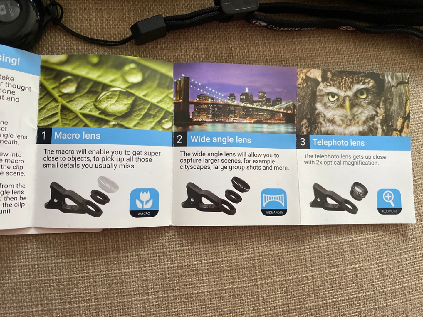 CamKix 5-in-1 Deluxe Phone Lens Kit with Bluetooth Remote - photo 2