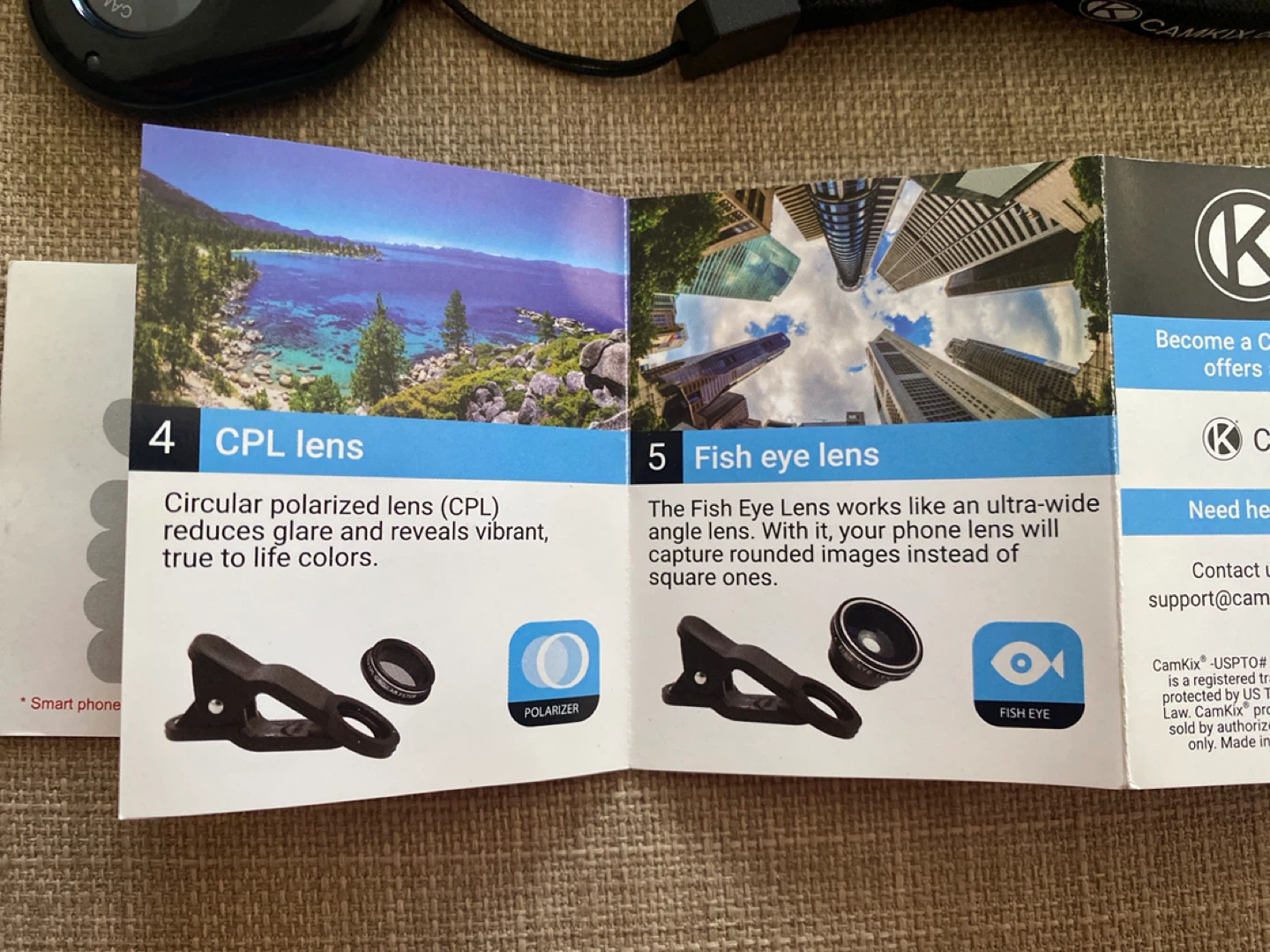 CamKix 5-in-1 Deluxe Phone Lens Kit with Bluetooth Remote - photo 3