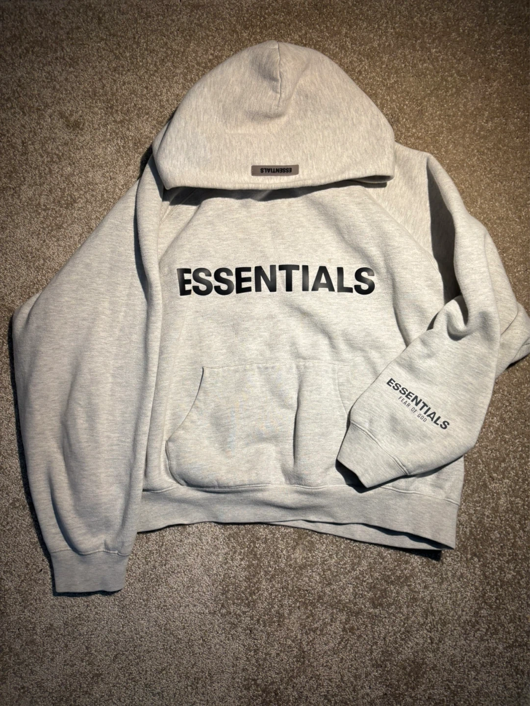 ESSENTIALS Fear of God Grey Hoodie