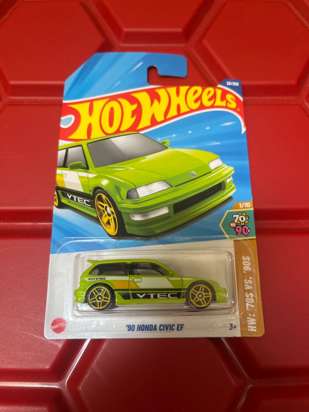 Hot Wheels '90 Honda Civic EF die-cast car