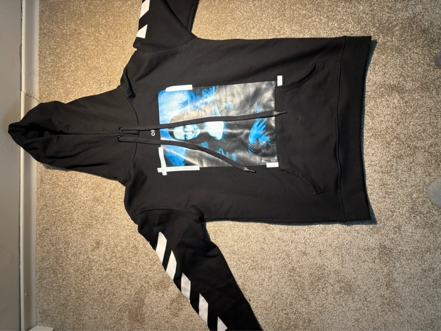OFF-WHITE Black Mona Lisa Hoodie