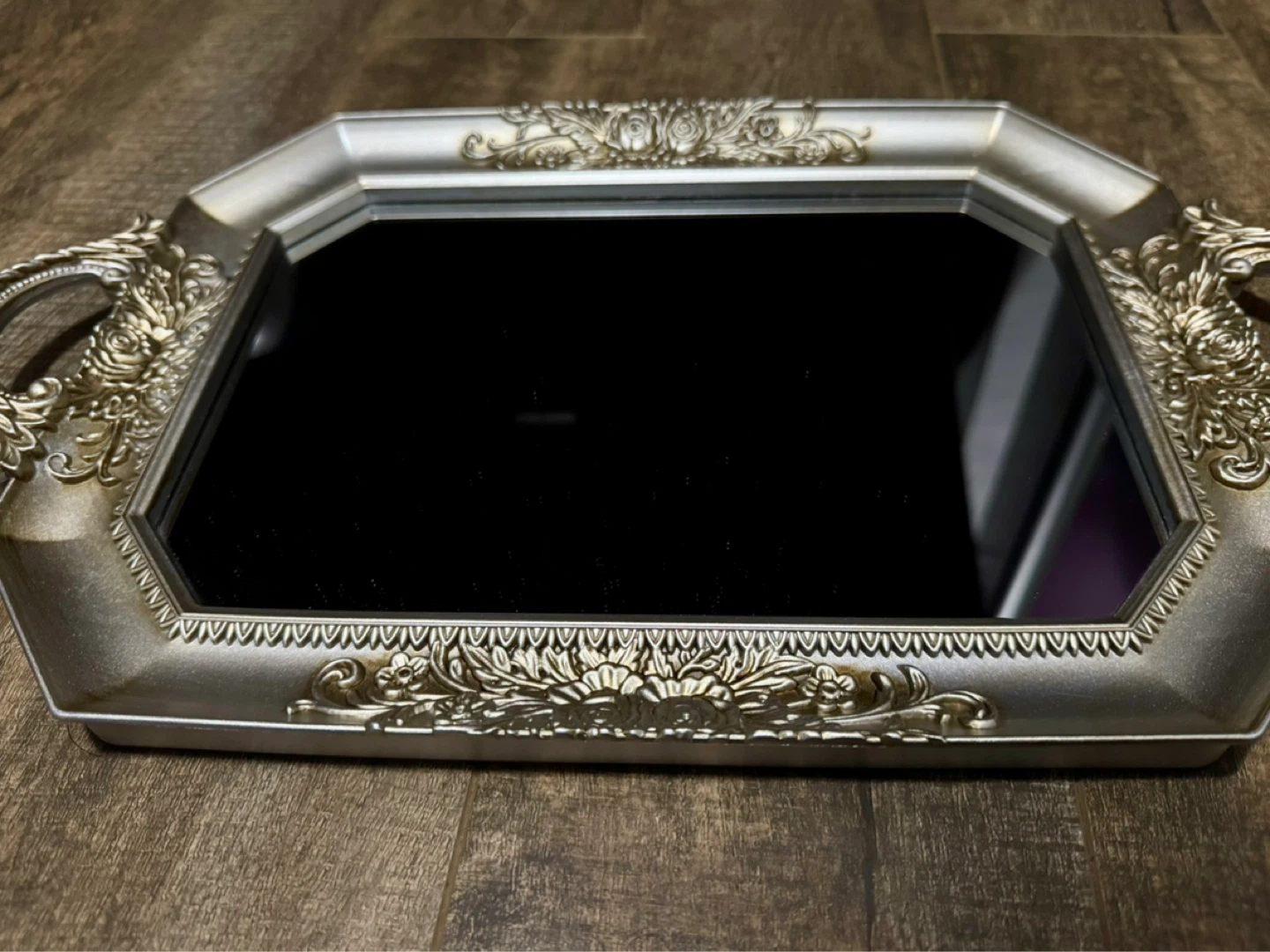 Ornate Silver Decorative Mirror - photo 3