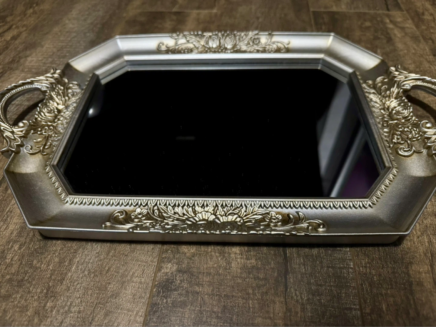 Ornate Silver Decorative Mirror - photo 2