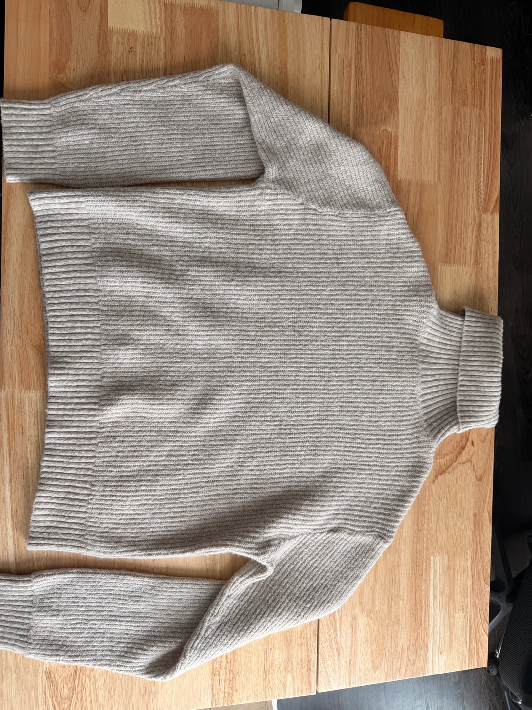H&M Knit Turtleneck Sweater - Beige