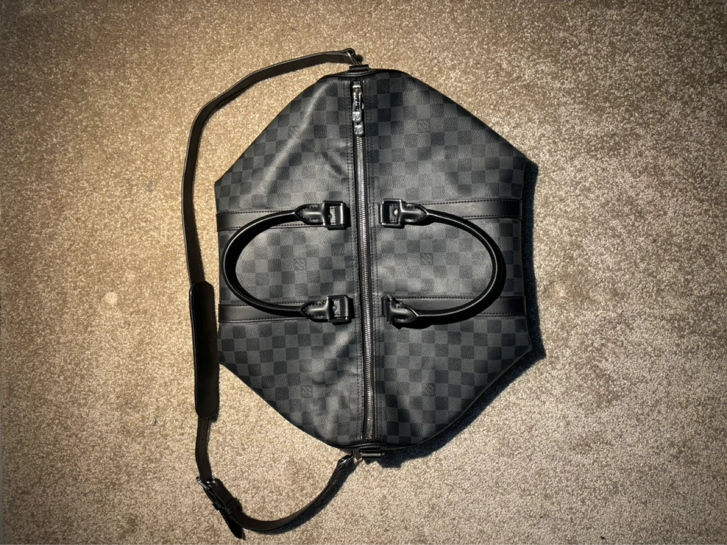 Louis Vuitton Damier Graphite Keepall Duffle Bag