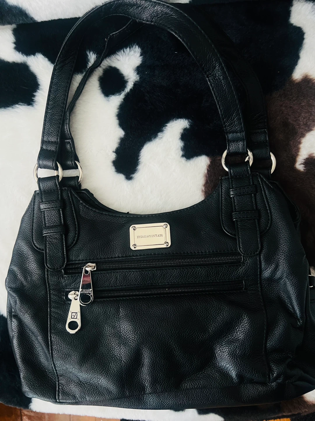 Stone mountains leather bag