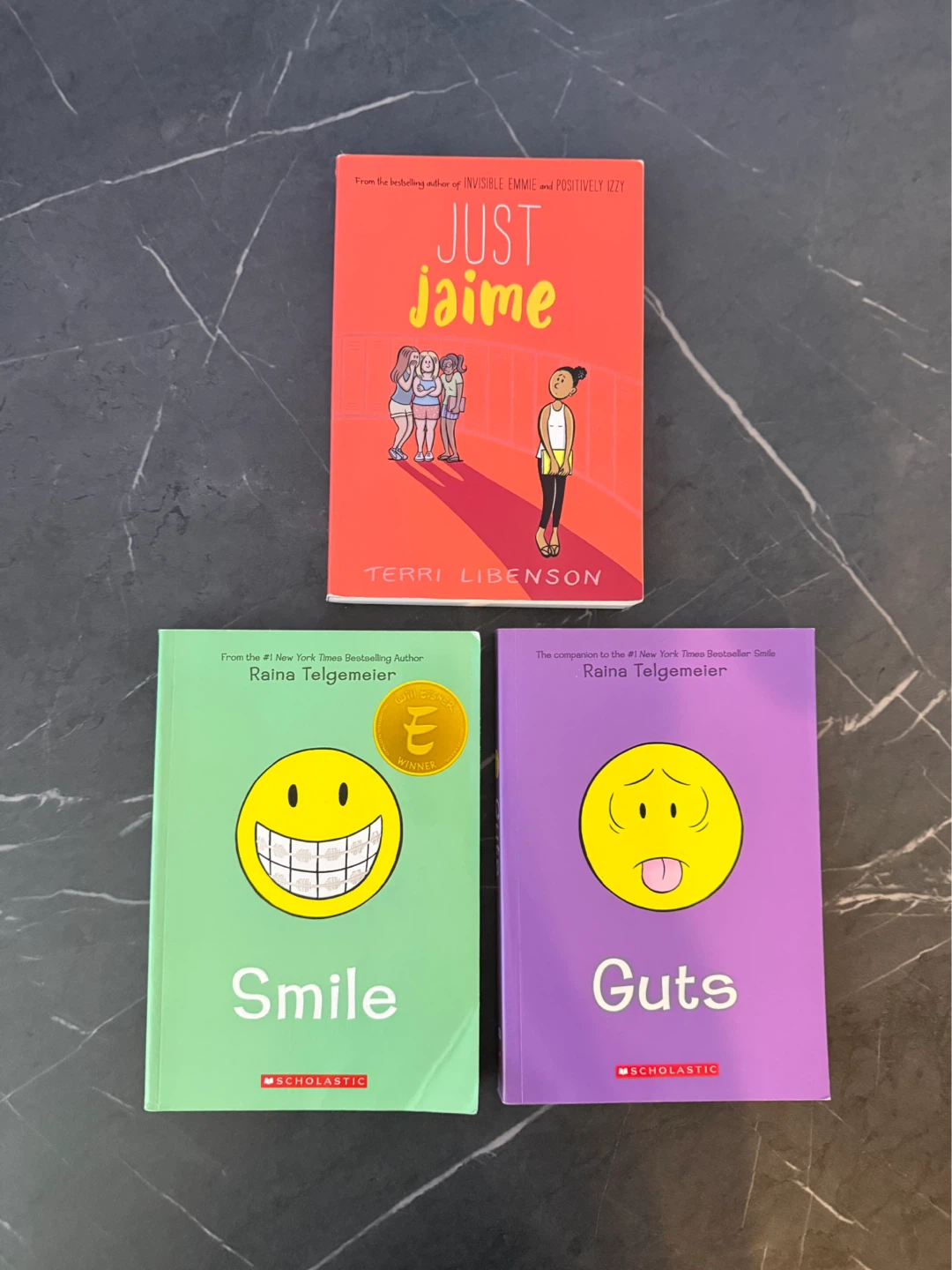Free! Set of 3 - Just Jaime,Smile,& Guts Books