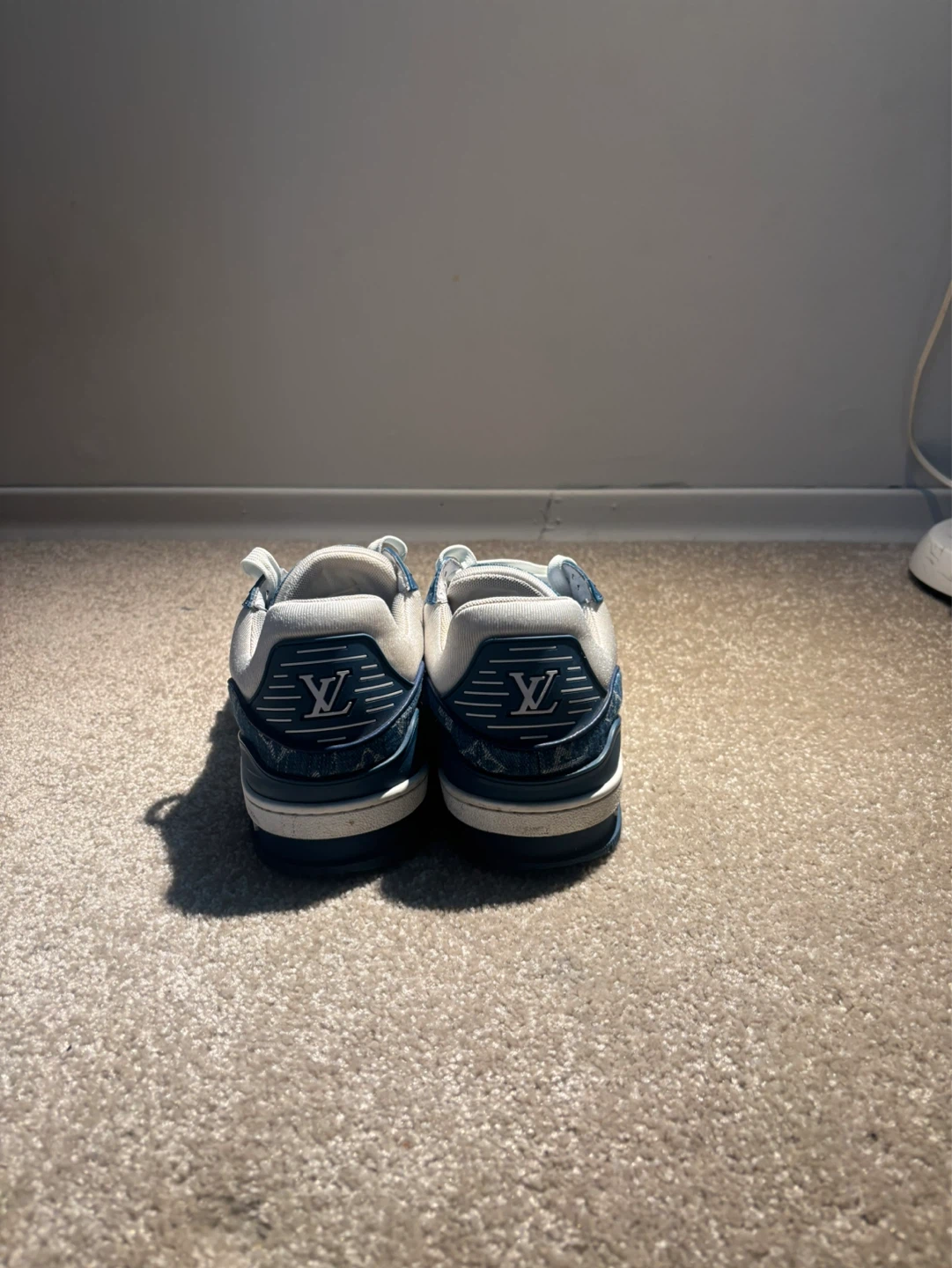 Louis Vuitton "LV Trainer" Denim & Leather Sneakers - photo 4