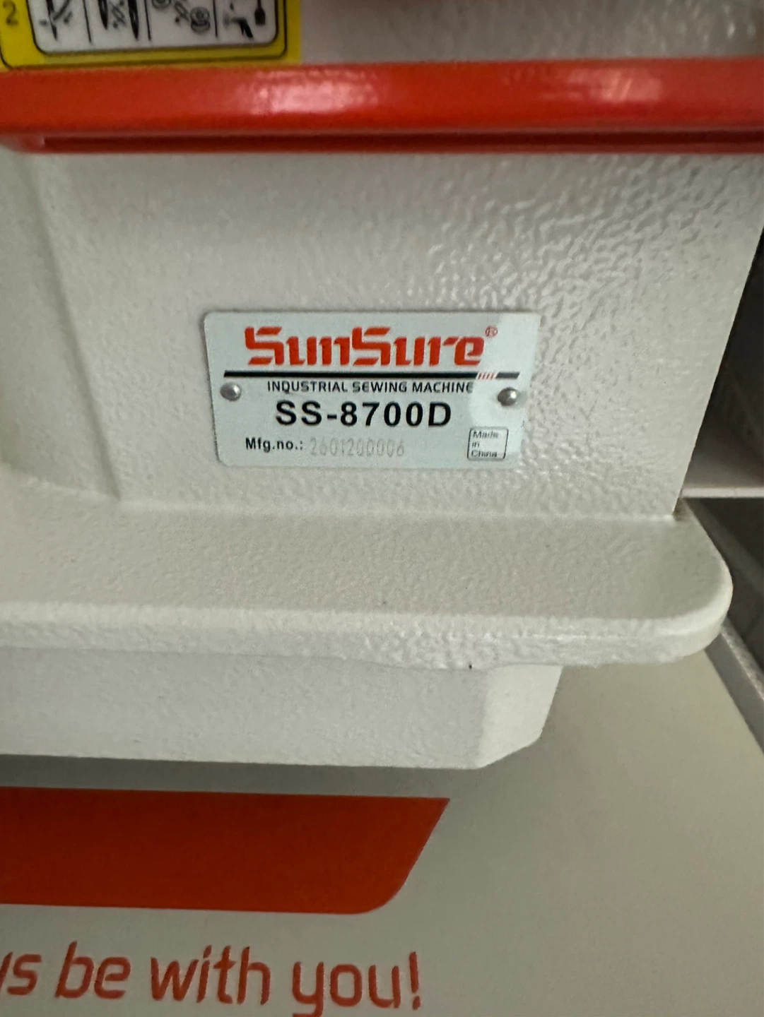 SunSure SS-8700D Industrial Sewing Machine - photo 4