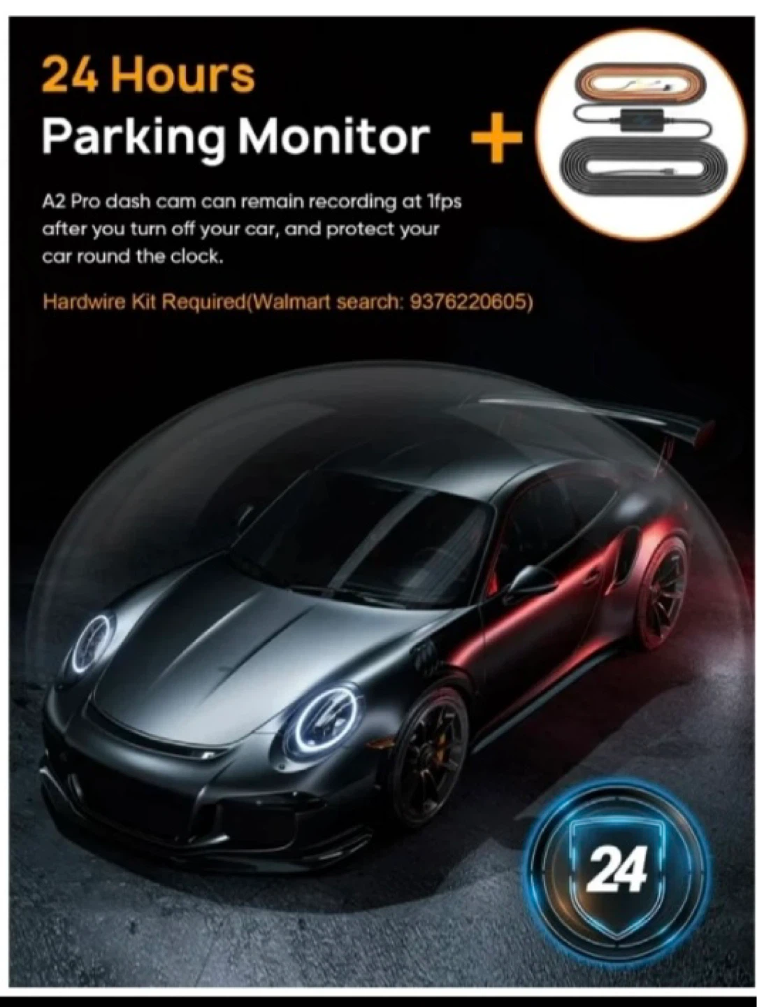 4K Dual Dash Cam front and rear with 64GB Card - Odrey-A2Pro - photo 3