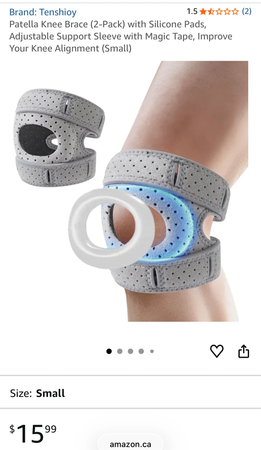 Patella Knee Brace (Small) - 2 Pack - photo 4