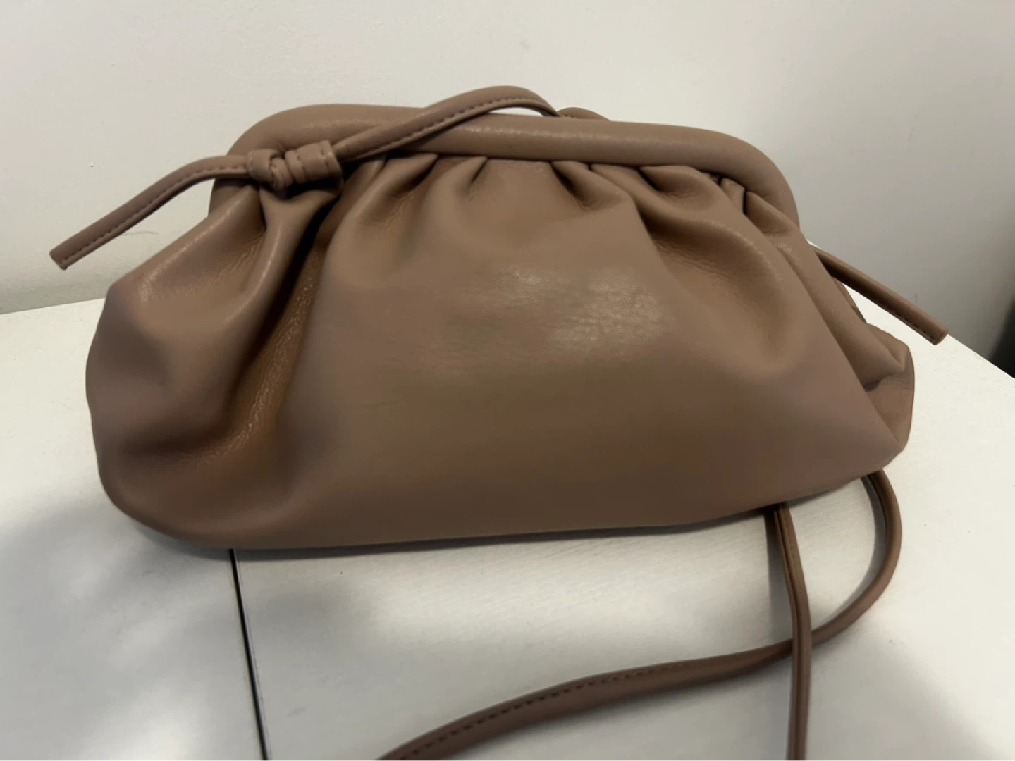 Steve Madden Taupe Leather Clutch Bag - photo 2