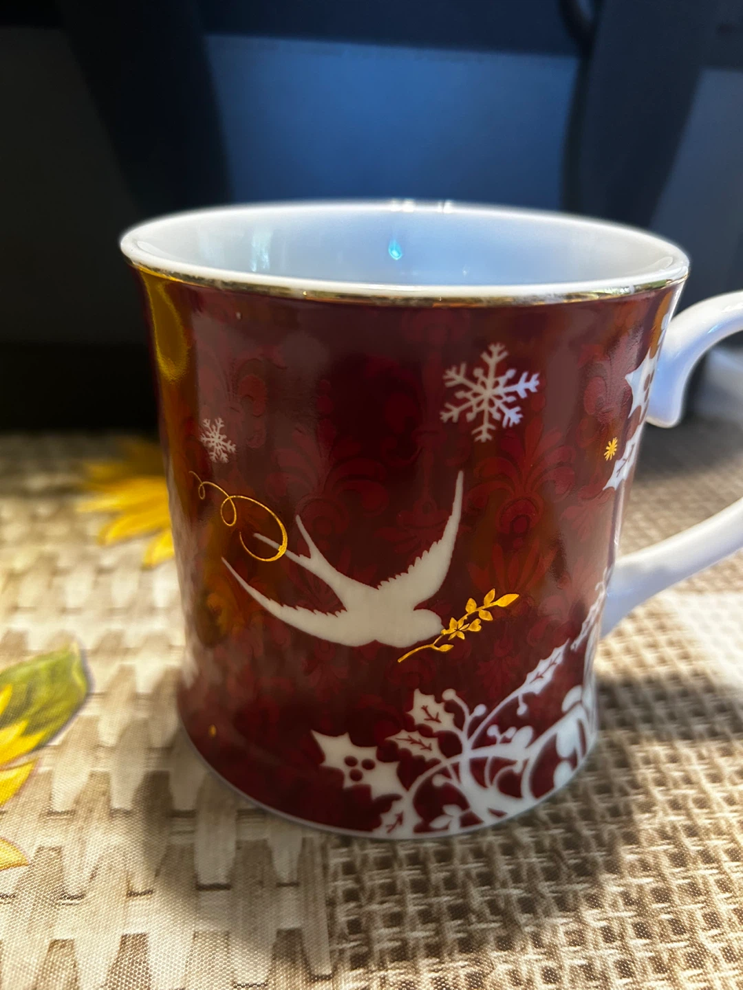 Starbucks Rosanna Coffee Mug - Red Holiday Design