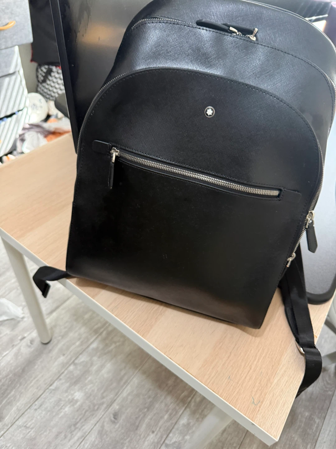 Black Leather Backpack - photo 2