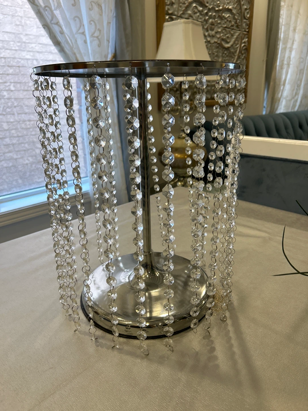 Crystal Beaded Cake Stand
