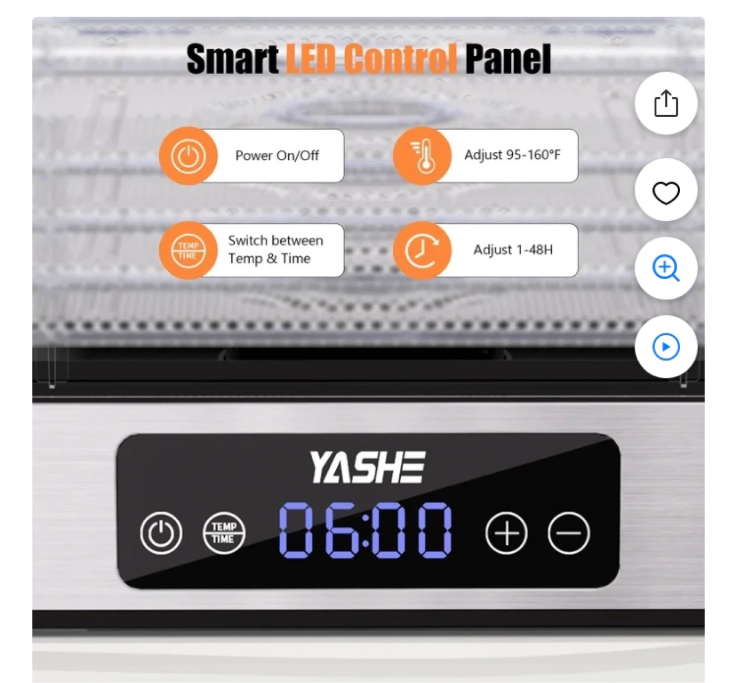 YASHE Food Dehydrator 5 Tiers - photo 3