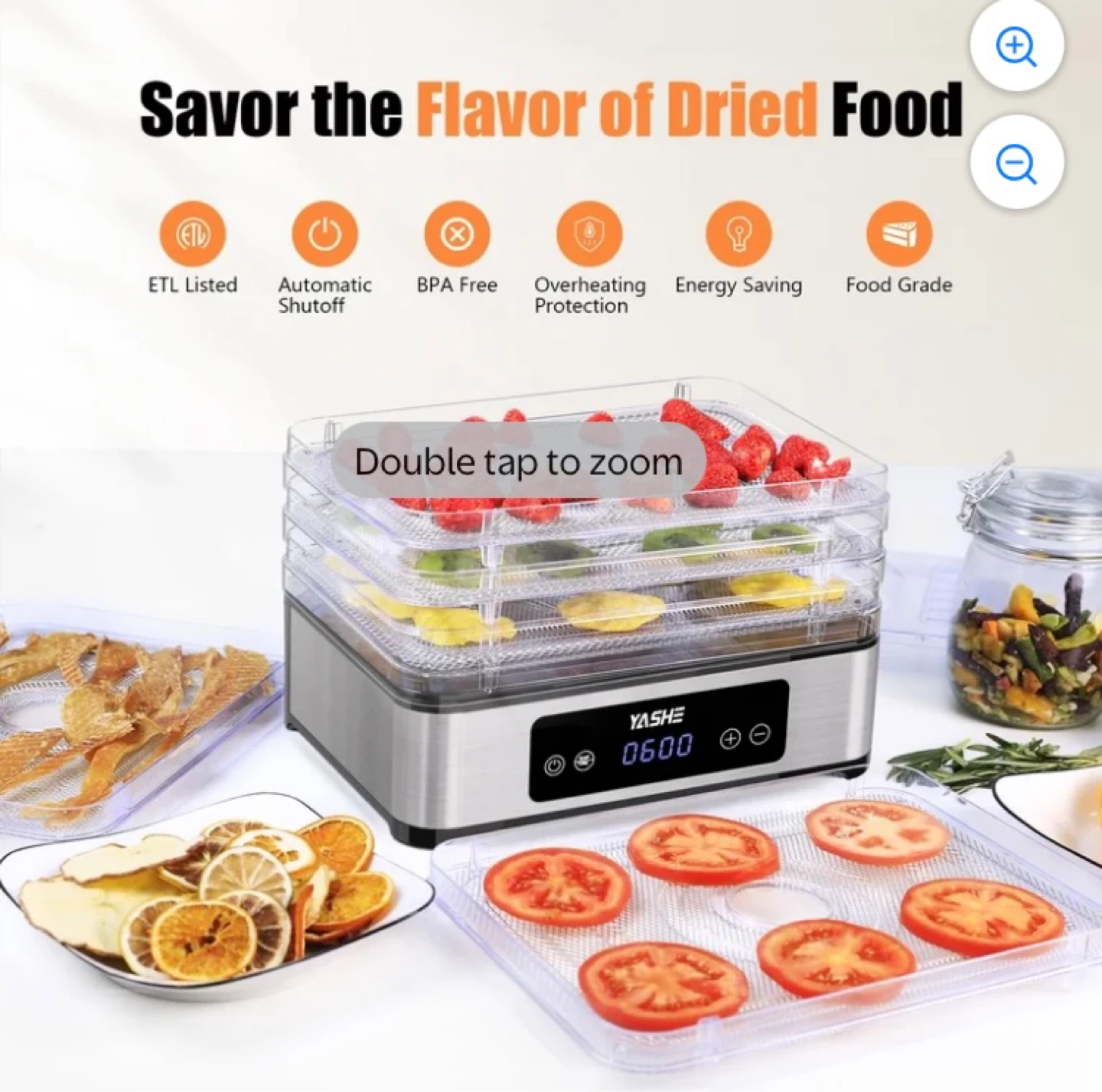 YASHE Food Dehydrator 5 Tiers - photo 2