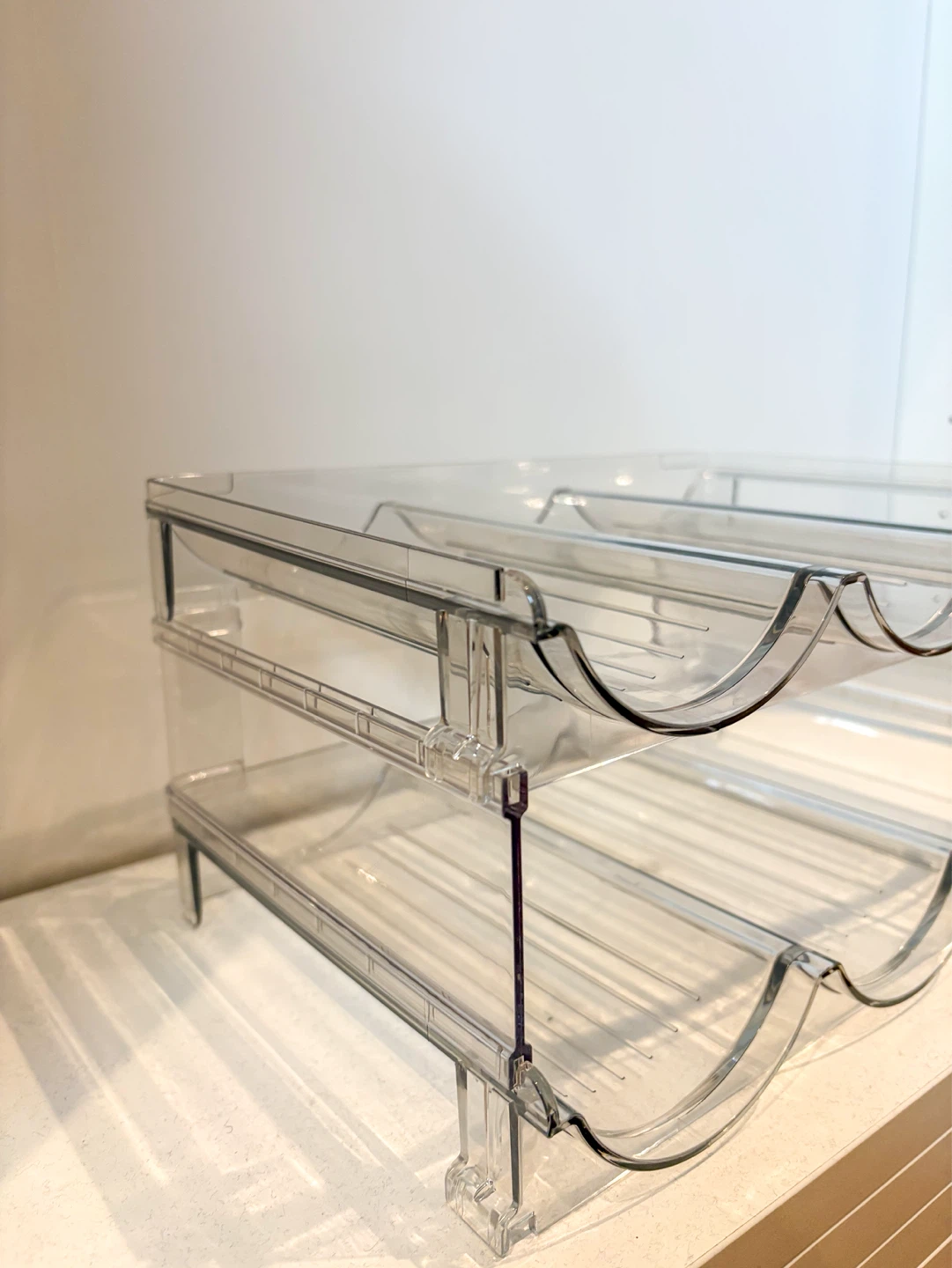2 Tier Stackable Water Bottle Organizer - 6 Bottle Capacity - photo 2