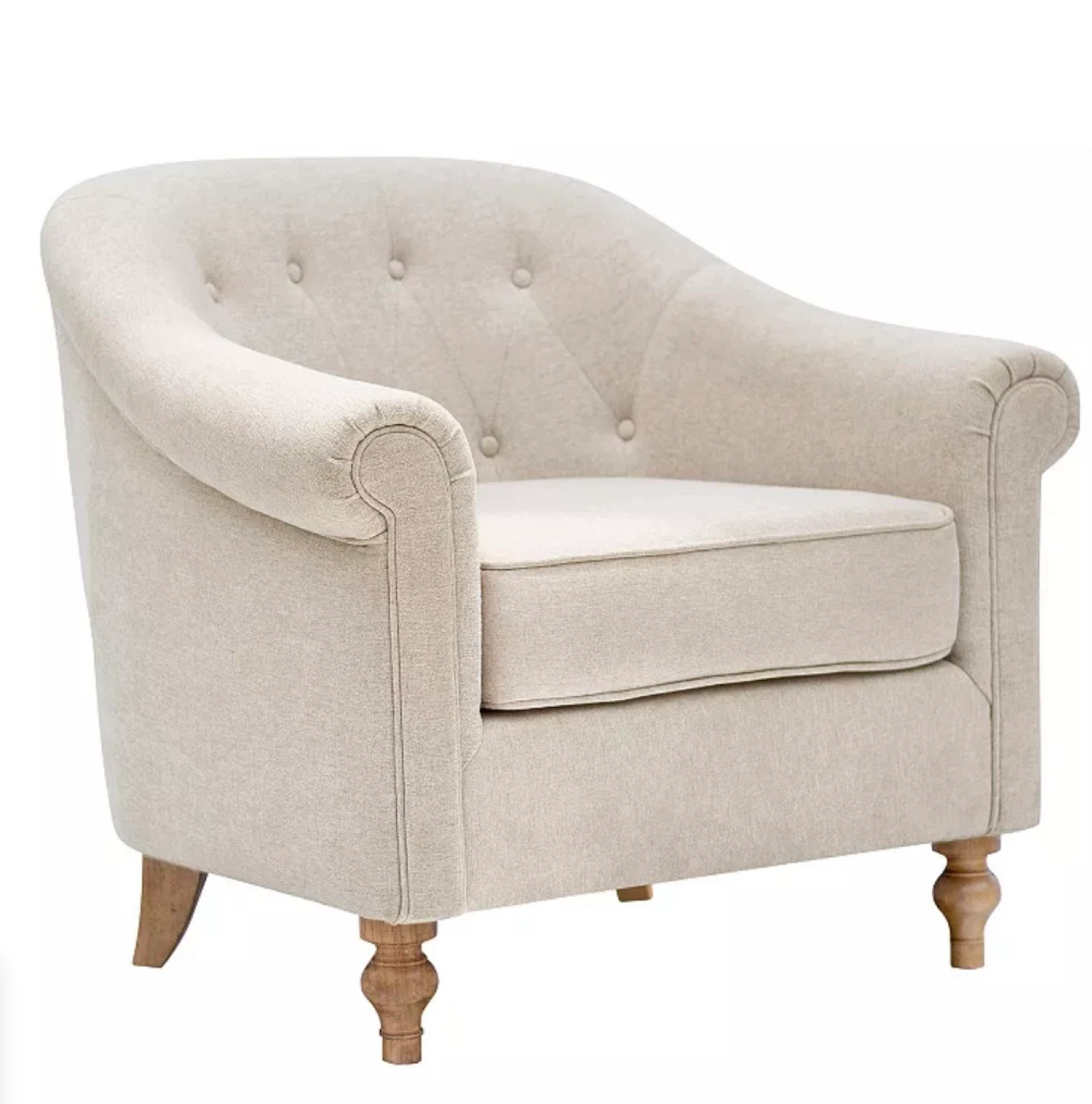 Martha Stewart Fayette Arm Chair - Cream - photo 4