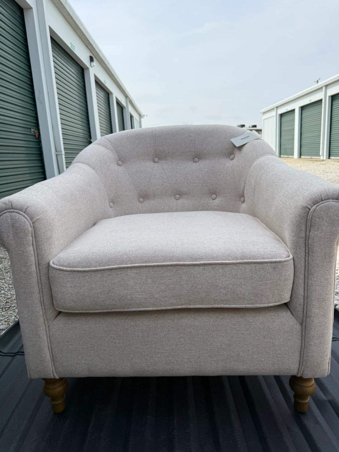 Martha Stewart Fayette Arm Chair - Cream - photo 2