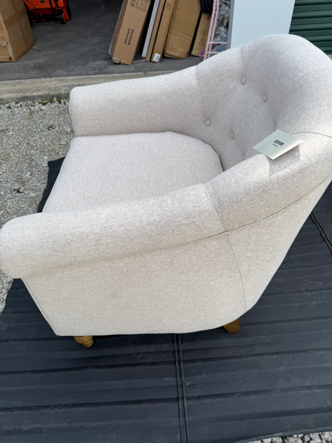Martha Stewart Fayette Arm Chair - Cream - photo 3