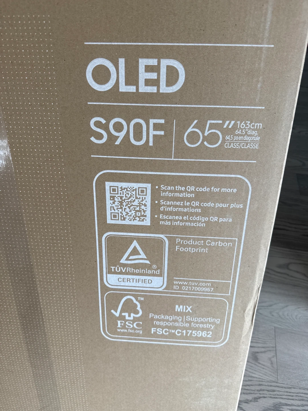 Samsung 65" S90F OLED 4K Smart TV - photo 3