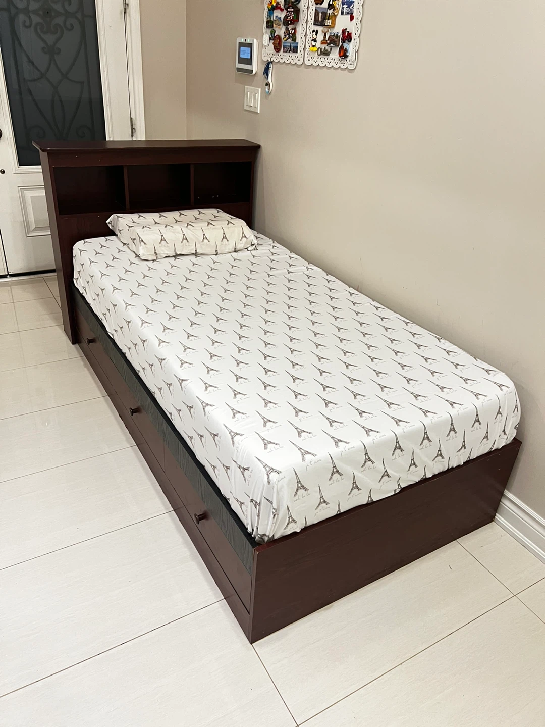 Twin Bed with Headboard and Storage Drawers - photo 4