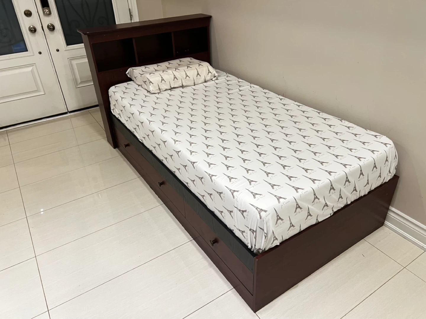 Twin Bed with Headboard and Storage Drawers - photo 3