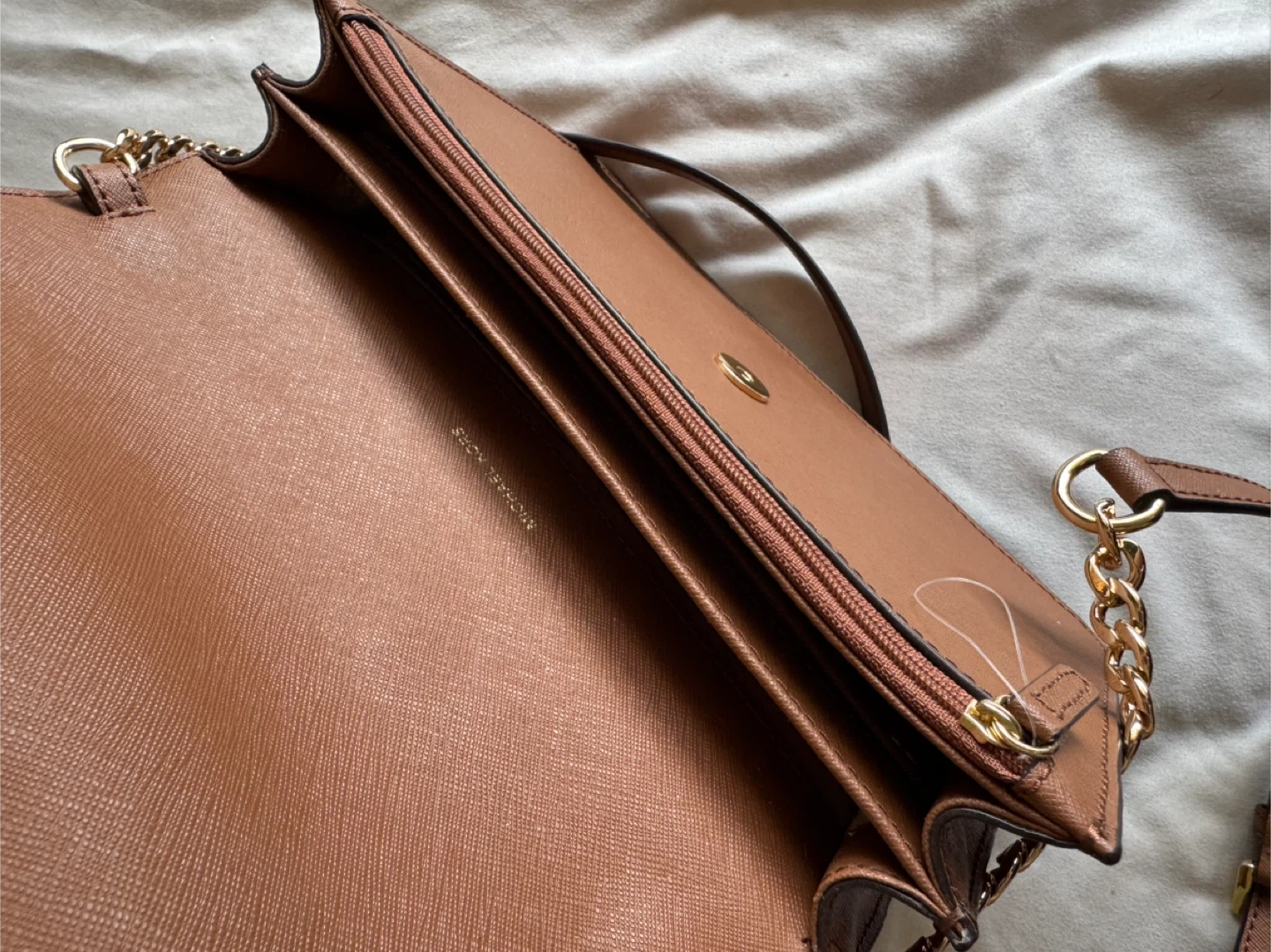 Michael Kors Brown Saffiano Leather Wallet Crossbody Bag - photo 5