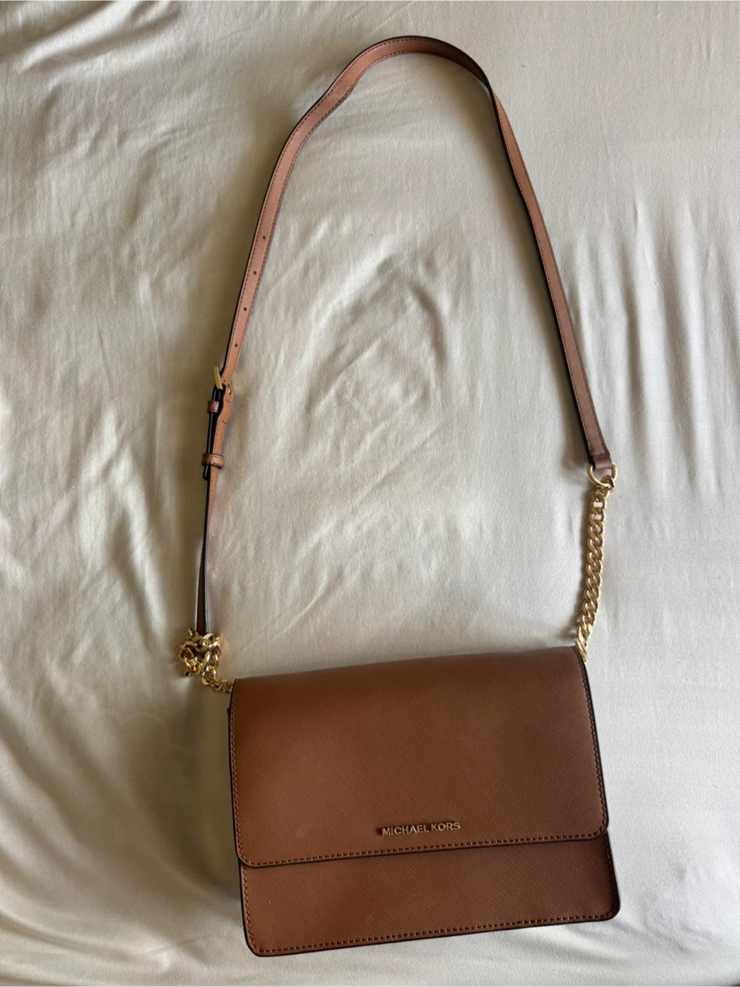 Michael Kors Brown Saffiano Leather Wallet Crossbody Bag - photo 2