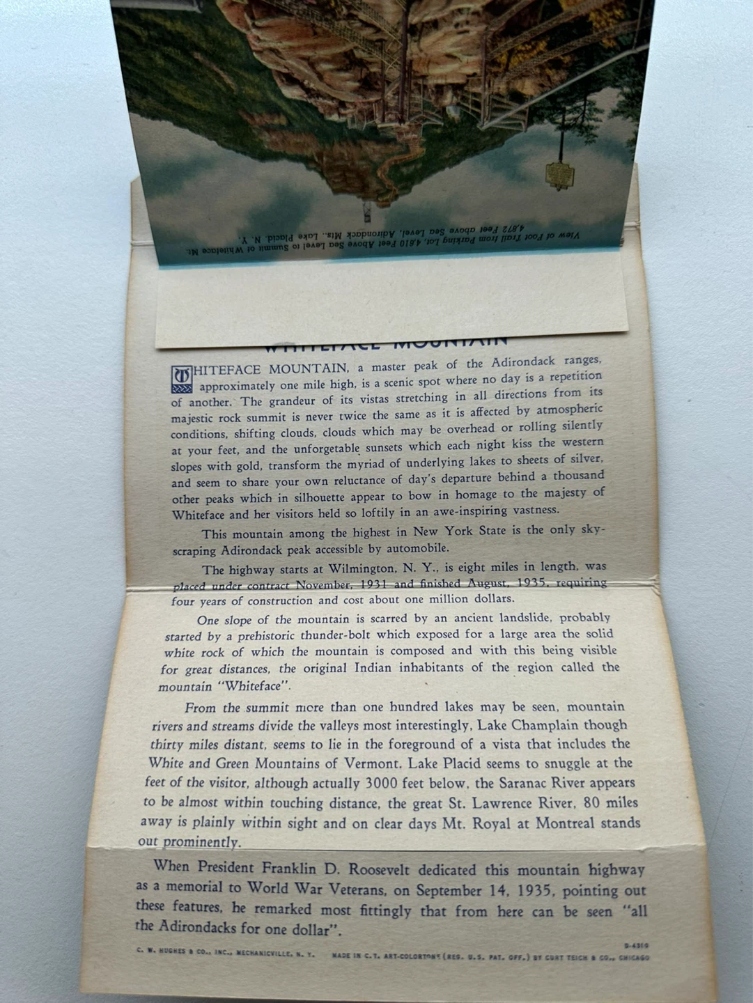 Vintage postcards and Whiteface Mountain booklet - photo 3